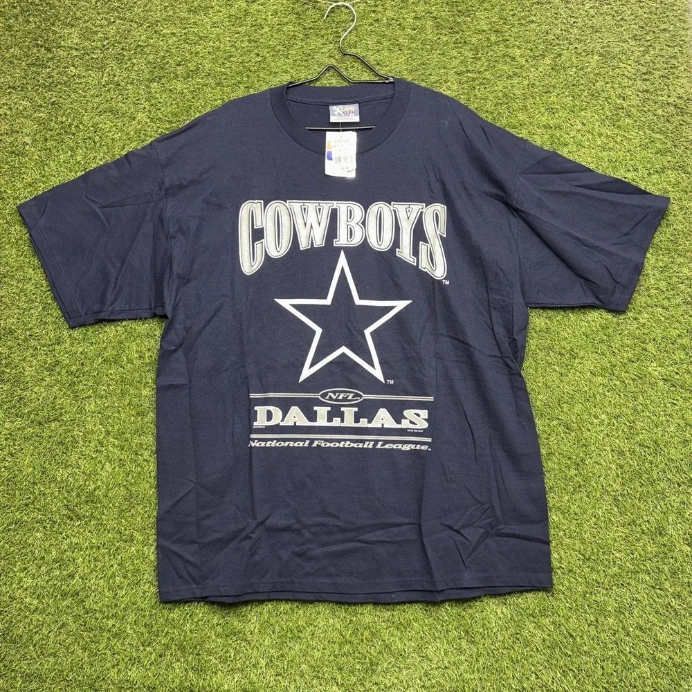Vintage Lee Sport Dallas Cowboys Shirt Mens 2XL Navy Blue 90s NWT